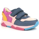 Ortopedikal 3880 Rakerplus Hakiki Deri Lacivert Pembe Çocuk Sneakers Spor Ayakkabı Cırtlı - Lacivert - Pembe