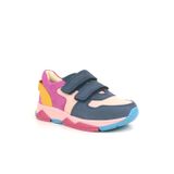 OrtopedikAL 3880 Rakerplus Hakiki Deri Lacivert Pembe Çocuk Sneakers Spor Ayakkabı Cırtlı