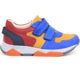Ortopedikal 3880 Rakerplus Hakiki Deri Saks Mavi-Çok Renkli Çocuk Sneakers Spor Ayakkabı Cırtlı