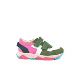 OrtopedikAL 3880 Rakerplus Hakiki Deri Yeşil Beyaz Pembe Çocuk Sneakers Spor Ayakkabı Cırtlı
