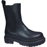 Ortopedikal al Womenly Style 2004 Kadın Siyah Lastikli Bot Suni Deri