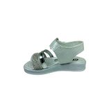 OrtopedikAL Grafen Patik Kız Çocuk Sandalet Sedef Şeffaf Taşlı Abiye Ayakkabı (Sedef / 28)