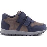 Ortopedikal Rakerplus 3750-LGR % 100 Deri Cırtlı Lacivert Gri Sneaker Çocuk Spor Ayakkabı - Lacivert - Gri