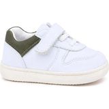 Ortopedikalrakerplus R840-BENHK % 100 Bob Beyaz Nubuk Haki Bebek Sneaker Ayakkabı - Beyaz - Haki