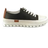 Ortoplus Deri Ortopedik Kadın Spor Ayakkabı İE3651 Siyah