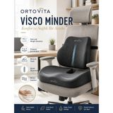 Ortovita Yeni Nesil Visco Ortopedik Ergonomik Ofis, Araç, Ev Çalışma Sandalyesi Minder ve Yastık 2li Set Takım - Siyah