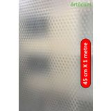 Örtücüm 45 Cm X 1 M Buzlu Desenli Kendinden Yapışkanlı Balkon Kaplama Ev Ofis Bina Duşakabin Cam Folyo Filmi