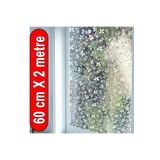 Örtücüm 60 Cm X 2 Metre Buzlu Statik Yapışkansız Kumlama Desenli Cam Folyo Ev Ofis Balkon Duşakabin Film