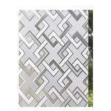 Örtücüm 60cm X 1 Metre Buzlu Statik Yapışkansız Kumlama Cam Folyo Ev Balkon Duşakabin Desenli Cam Filmi F400