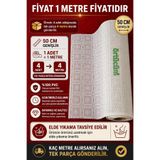 Örtücüm Dantel Desenli PVC Raf Örtüsü 50 cm x 1 mt Kaydırmaz Dolap İçi Buzdolabı Çekmece ve Sehpa Örtüsü