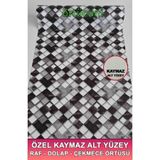 Örtücüm Kaymaz Kaydırmaz Pvc Dolap İçi Raf Örtüsü Buzdolabı Çekmece Kaymaz Çok Amaçlı Mutfak 3D Desenli