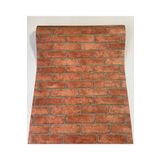 Örtücüm Turuncu Tuğla Duvar Desenli Kendinden Yapışkanlı Folyo Kağıt Kaplama 45 Cm X 5 Metre
