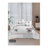 Örtüm Çift Kişilik Kapitone Yatak Örtüsü, Klasik Desenli Model - Jasmin (250 X 260cm)