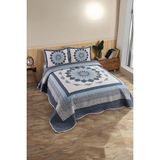 Örtüm Gloria Çift Kişilik Kapitone Yatak Örtüsü - 250 x 260 cm - Renkli