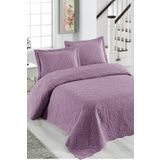 Örtüm Ivy Lila Çift Kişilik Microfiber Kapitone Yatak Örtüsü