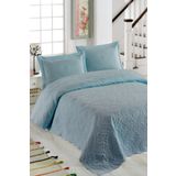 Örtüm Ivy Mint Çift Kişilik Microfiber Kapitone Yatak Örtüsü