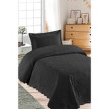 Örtüm Ivy Siyah Tek Kişilik Microfiber Kapitone Yatak Ör