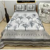 Örtüm Yatak Örtüsü Kapitoneli Çift Kişilik - 250 x 260 cm - Bej - Gri