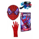 Örümcek Adam Ok Ağ Fırlatan Atan Eldiven Spiderman Işıklı Maske