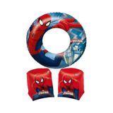 Örümcek Adam Spiderman Lisanslı Deniz Havuz Çocuk Can Simidi Ve Kolluk Sarı