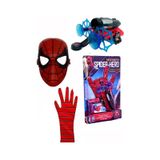 Örümcek Adam Spiderman Ok Atan Vantuz Ağ Fırlatan Eldiven Maske S