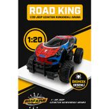 Örümcek Desenli Uzaktan Kumandalı Araba 1:20 Road King Full Fonksiyonlu Işıklı Off-Road RC Oyuncak Araba