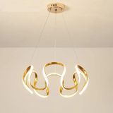 Örümcek Model 3 Renkli Gold Renk Modern Spor Led Avize Gold