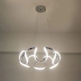 Örümcek Model 3 Renkli Modern Krom Led Avize Krom