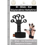 #Örümceklastik Parmak Egzersiz Aparatı El Kas Güçlendirici Fizik Tedavi Kavrama Silikon Örümcek Lastik 4 Adet
