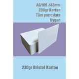 Örün Matbaa A6 Oval 10,5X14,8CM Ebat 100'LÜ Paket Oval Baskısız Boş Baskı Kağıdı 230 gr Bristol Karton