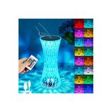 Orvalife Kopya - Dokunmatik Renk Değiştiren Kristal Masa Lambası Gece Lambası Rgb Led 16 Renk 4 Mod