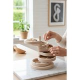 Orvessa 7 Katlı Döner Makyaj ve Takı Saklama Kutusu, Ahşap Dekoratif Makyaj & Takı Organizeri