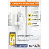 Orvessa Çocuk Güvenliği Için Dayanıklı Kapı & Pencere Emniyet Kilidi Koruyucu ve Kilit