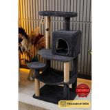 Orvessa Çok Katlı Yıkanabilir Kedi Oyun ve Tırmalama Evi - Dubai Tasarımı Kedi Tırmalaması