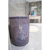 Orvessa Geniş Keçe Kapaklı Mega Çamaşır ve Eşya Saklama Kutusu Çamaşır Sepeti 50X35 cm - Seçenek 1 - Siyah