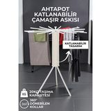 Orvessa Katlanabilir Ahtapot Model Çamaşır Kurutmalık, Pratik ve Çok Yönlü