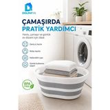 Orvessa Katlanır Organizer - Banyo ve Dolap Içi Düzenleyici Çamaşır Sepeti - Seçenek 1 - Siyah