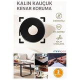 Orvessa Kenar ve Köşe Koruyucu, 3m Bantlı, Esnek ve Yumuşak Kauçuk Koruyucu ve Kilit