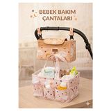 Orvessa Lüks Bebek Arabası Organizer Çantası Bebek Bakım Çantası - Siyah