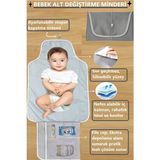 Orvessa Sıvı Geçirmez Bebek Alt Değiştirme ve Bakım Örtüsü Bebek Bakım Çantası - Siyah