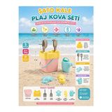 Orvessa Soft Renklerde Kale Modeli Plaj Kova Seti, Yaratıcı Oyunlar Için Plaj Oyuncakları - Siyah - Çocuk