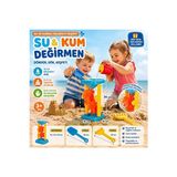 Orvessa Su ve Kum Değirmeni Oyun Seti - 4 Parça Eğlence Paketi Plaj Oyuncakları - Siyah - Çocuk