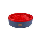 Orvessa Vizon Renkli Donut Yatak - Konfor ve Şıklık Bir Arada Kedi ve Köpek Yatağı 50X50X17 cm - Seçenek 1 - Siyah