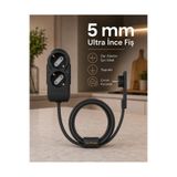ORVİ prime 2’li İnce Fişli Uzatma Kablosu 1,5 Metre | Beyaz Eşya ve Mobilya Arkası İçin | Topraklı | 3500W