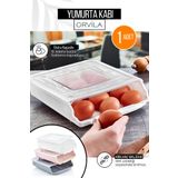 Orvila 15li Yumurta Saklama Kutusu - Dolap Içi Organizer Otomatik Kaydırma Kabı