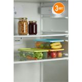 Orvila 3lü Buzdolabı Organizer Saklama Kabı Buzdolabı Düzenleyici 3x1.80 L