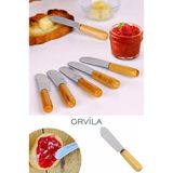 Orvila 6'lı Bambu Saplı Tereyağı, Bal, Recel Sunum Bıçağı Seti - Ahşap