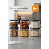 Orvila 6lı Clario Sızdırmaz Saklama Kabı Vakumlu Erzak Kabı 0,7 L