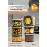 Orvila 6lı Locko Kilitli Sızdırmaz Saklama Kabı Vakumlu Erzak Kabı 0,7 L