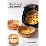 Orvila Airfryer Pişirme Kağıdı Yuvarlak 50 Adet Hava Fritözü Airfryer Firitözü Airfryer Yağsız Firitöz